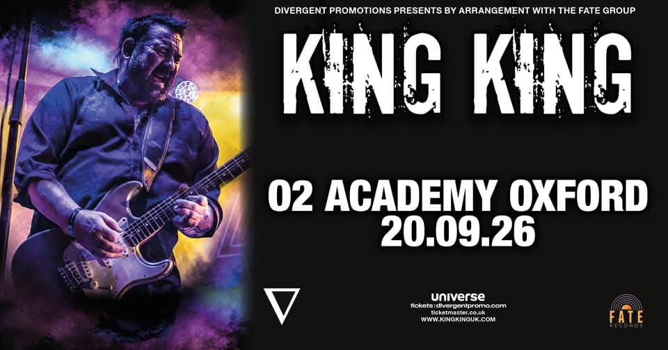 King King at O2 Academy, Oxford event cover