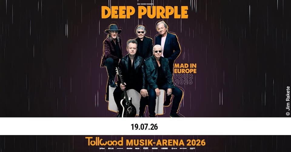 DEEP PURPLE | Mad in Europe | Tollwood Musik-Arena 2026 event cover