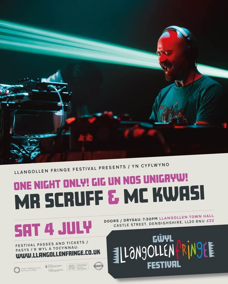 Mr. Scruff & MC Kwasi | Llangollen, North Wales event cover