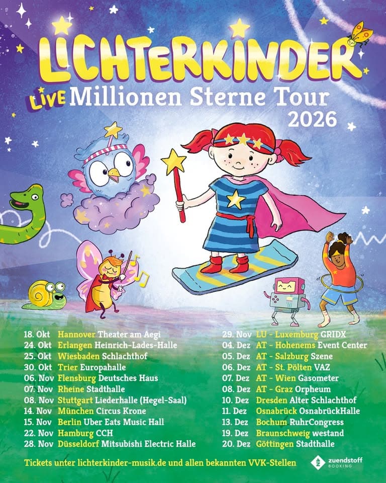 LICHTERKINDER :: Live - Millionen Sterne Tour 2026 :: Flensburg event cover