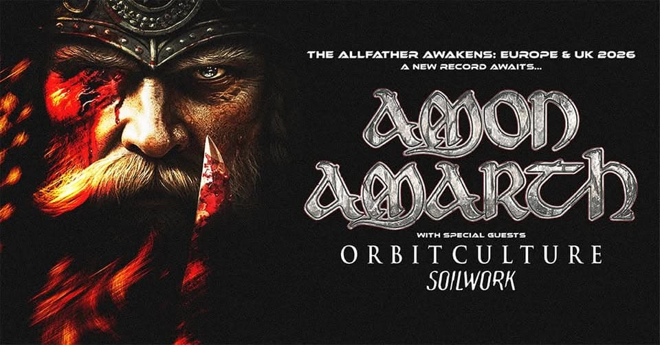 Amon Amarth | The Allfather Awakens: Europe & UK 2026 | Berlin event cover