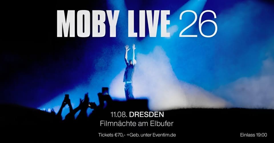 Moby | Dresden event cover