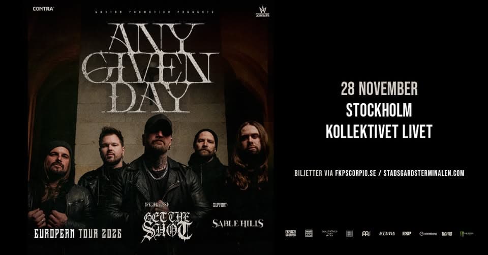 Any Given Day + Support: Get The Shot + Sable Hills event cover
