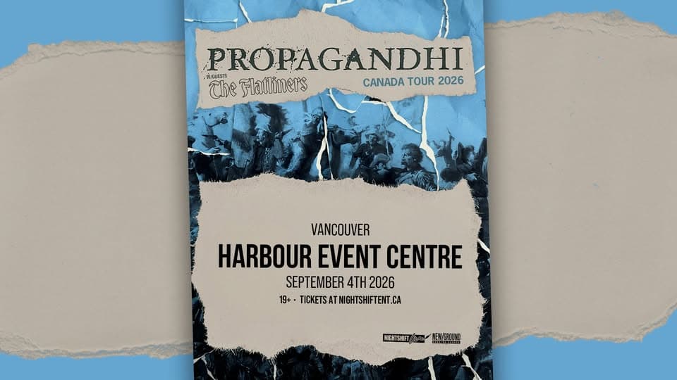 Propagandhi • Vancouver event cover