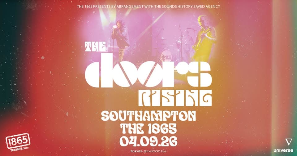 The Doors Rising LIVE at The 1865 event cover