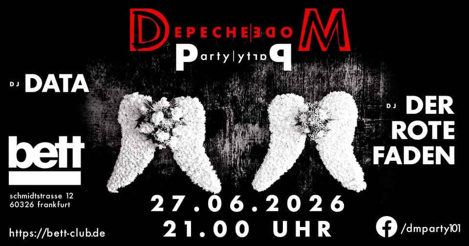 Depeche Mode Party // Das Bett, Frankfurt // Das Original mit DJ DRF & DJ DATA event cover