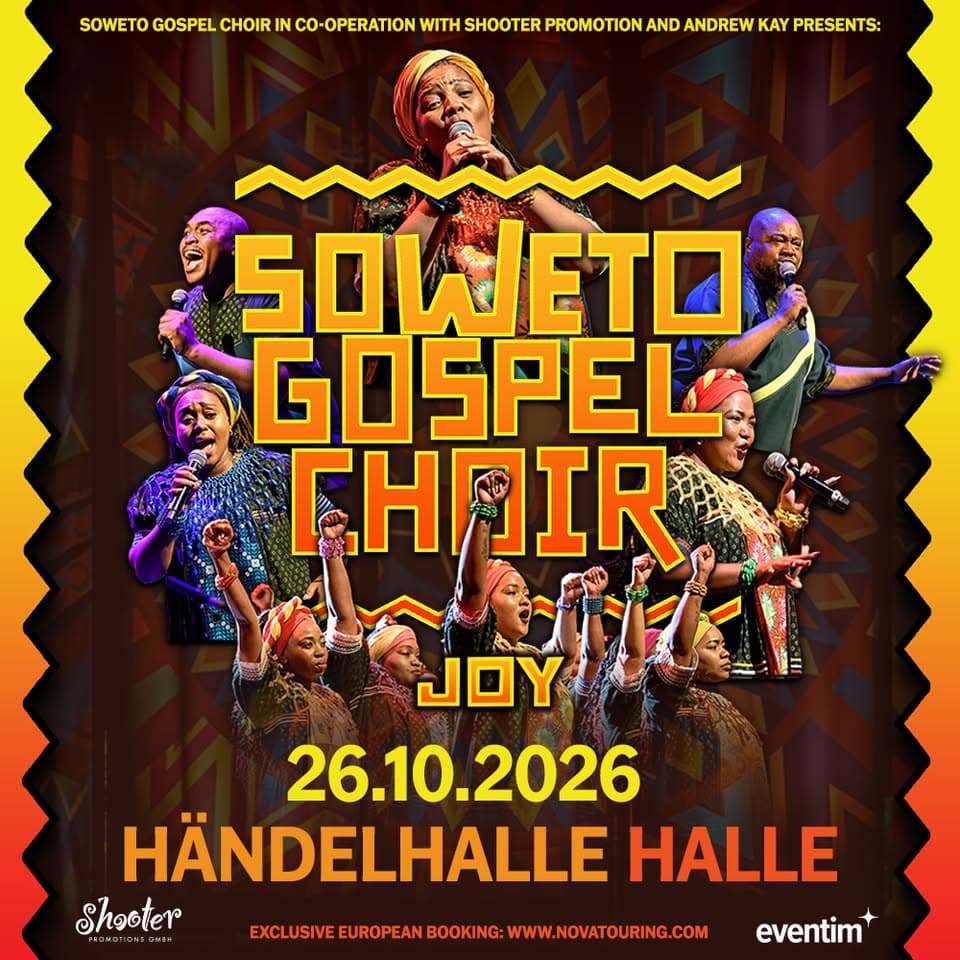 SOWETO GOSPEL CHOIR - JOY! (Zulu: Injabulo) in Halle event cover