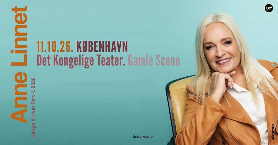 Anne Linnet // Det Kgl. Teater, Gamle Scene // 11. oktober 2026 event cover