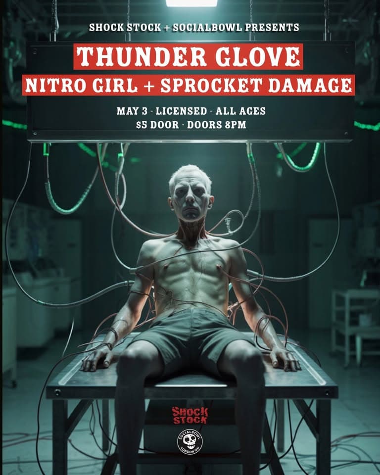 Shock Stock Presents: Thunder Glove, Nitro Girl + Sprocket Damage event cover
