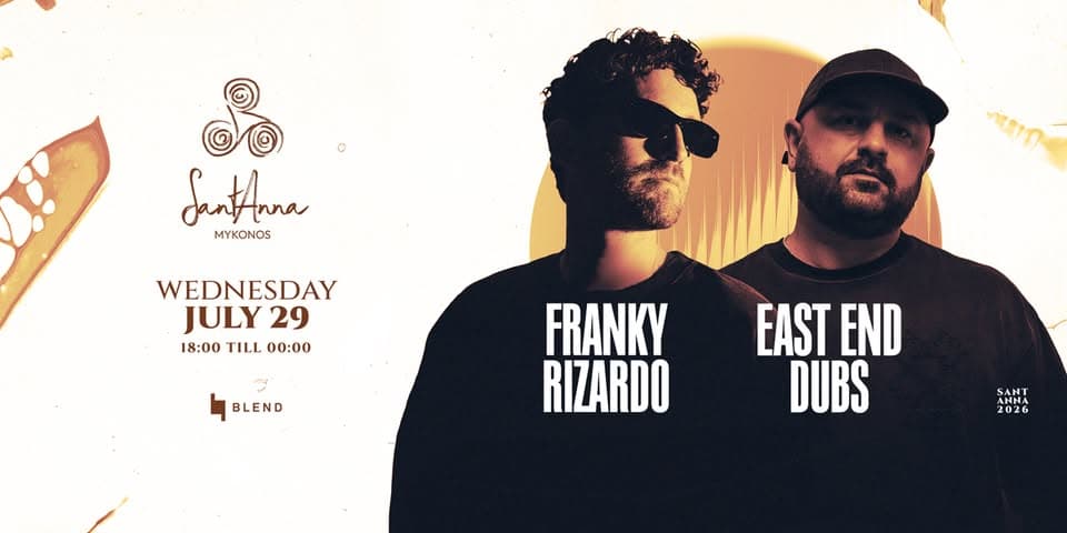 FRANKY RIZARDO & EAST END DUBS at SantAnna event cover