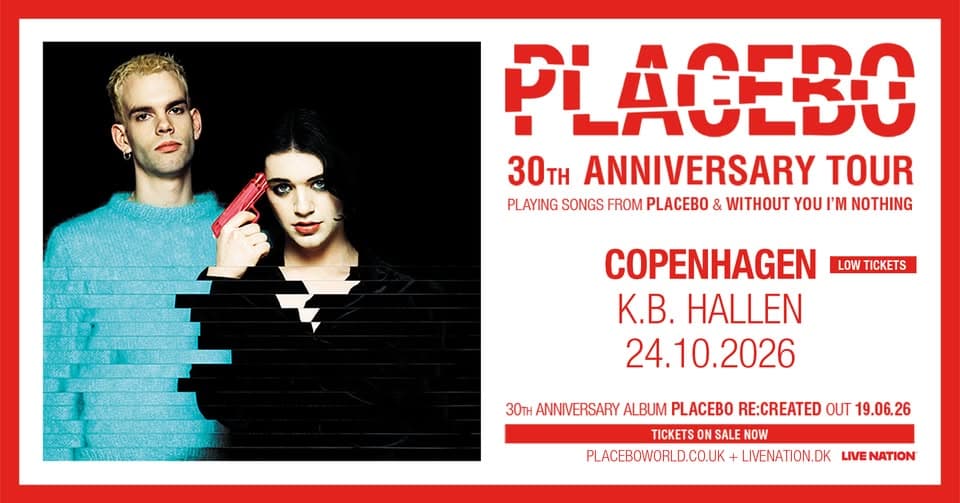Placebo // K.B. Hallen // 24. oktober 2026 // FÅ BILLETTER! event cover