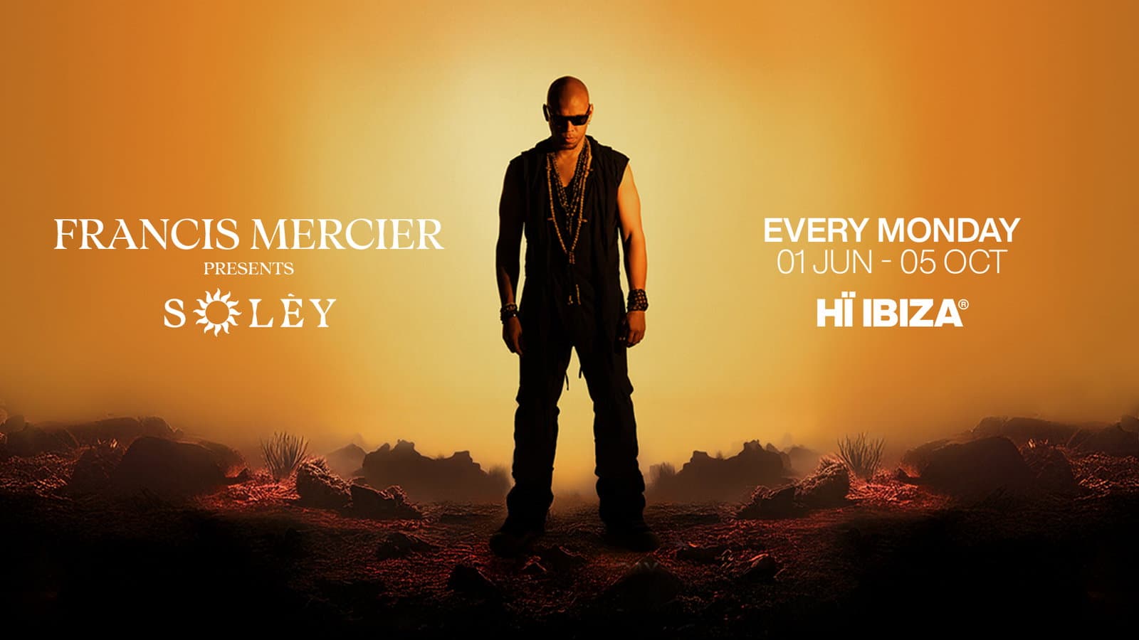Francis Mercier presents Solèy event cover