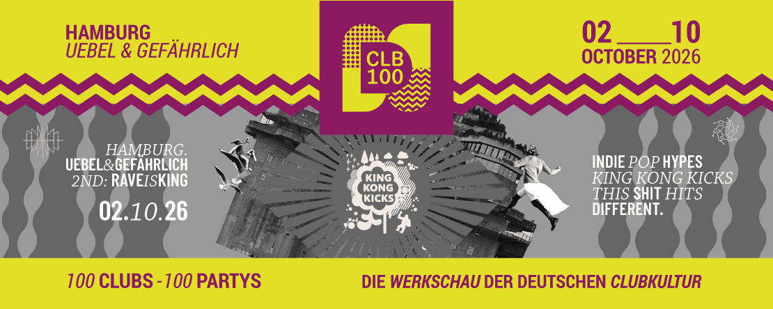 King Kong Kicks • Indie Pop & Hypes • Uebel & Gefährlich • Hamburg event cover