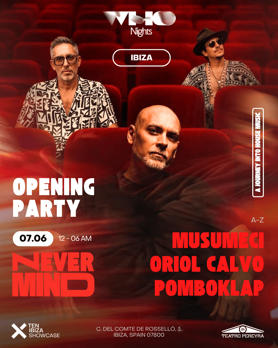WHO Nights · Nevermind event cover