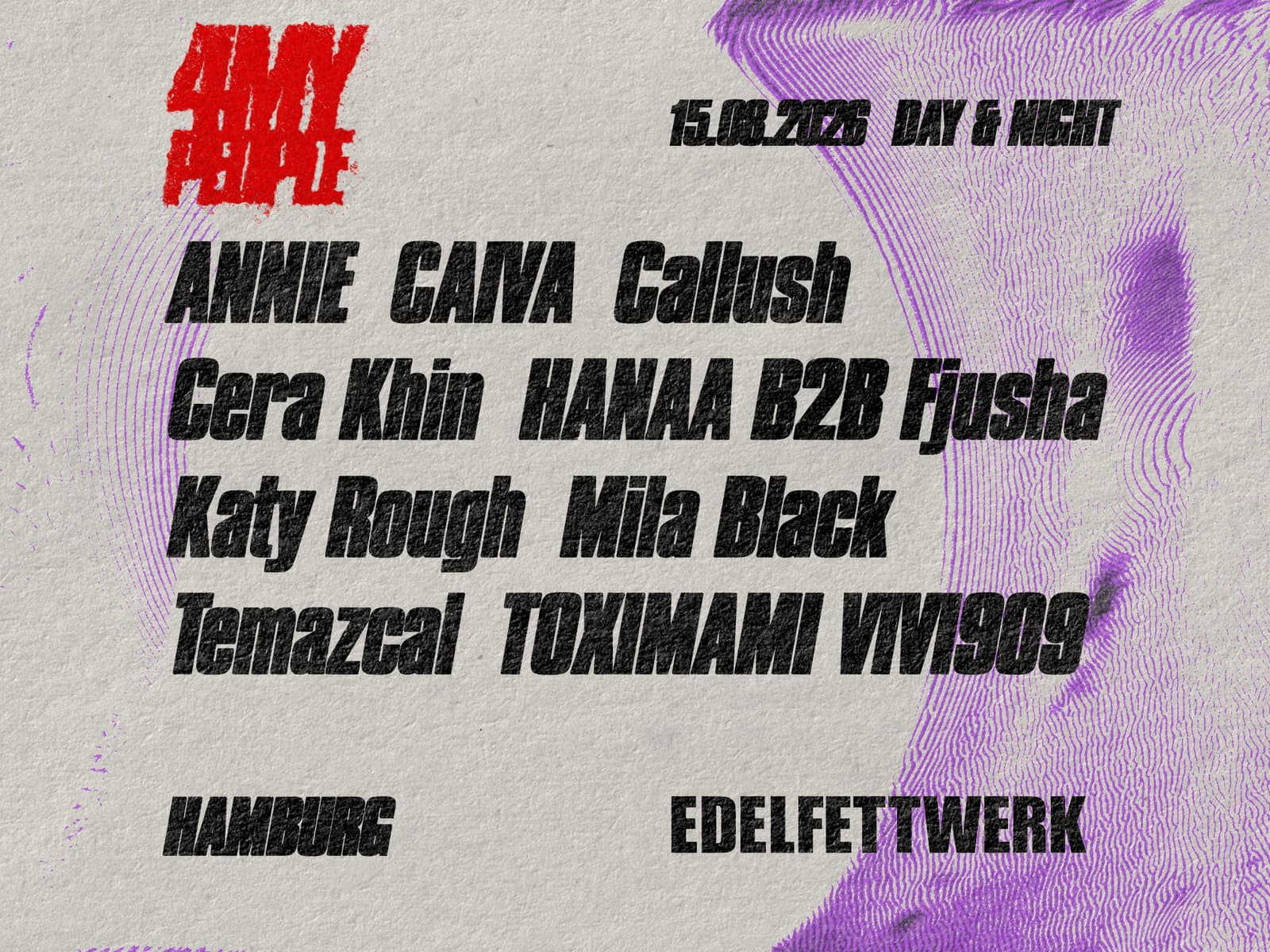 4 MY PEOPLE - DAY & NIGHT I open air & indoor event cover