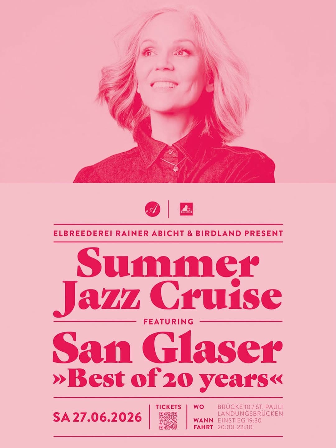 Summer Jazz Cruise featuring San Glaser event cover