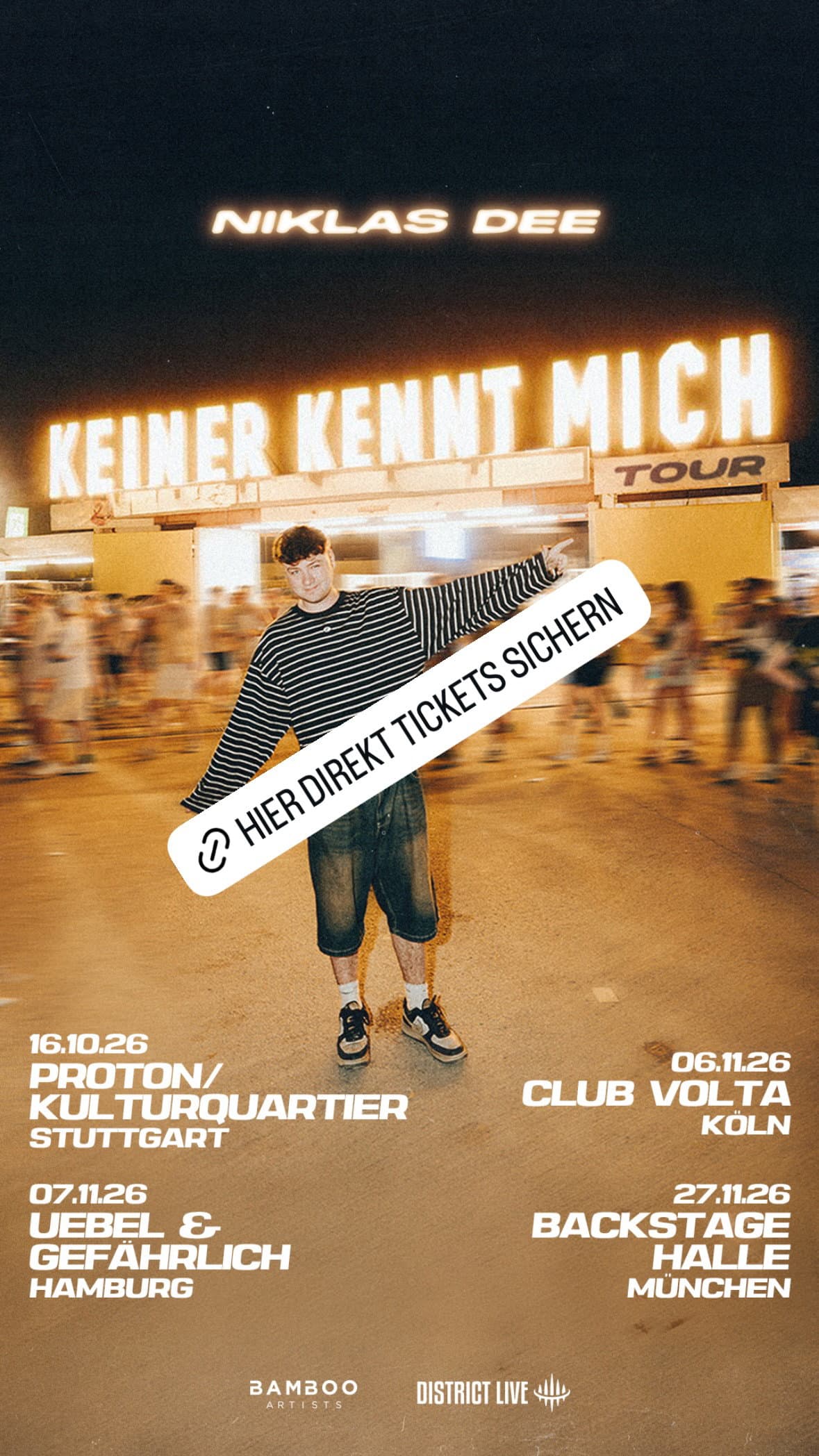 Niklas Dee - Keiner kennt mich Tour event cover