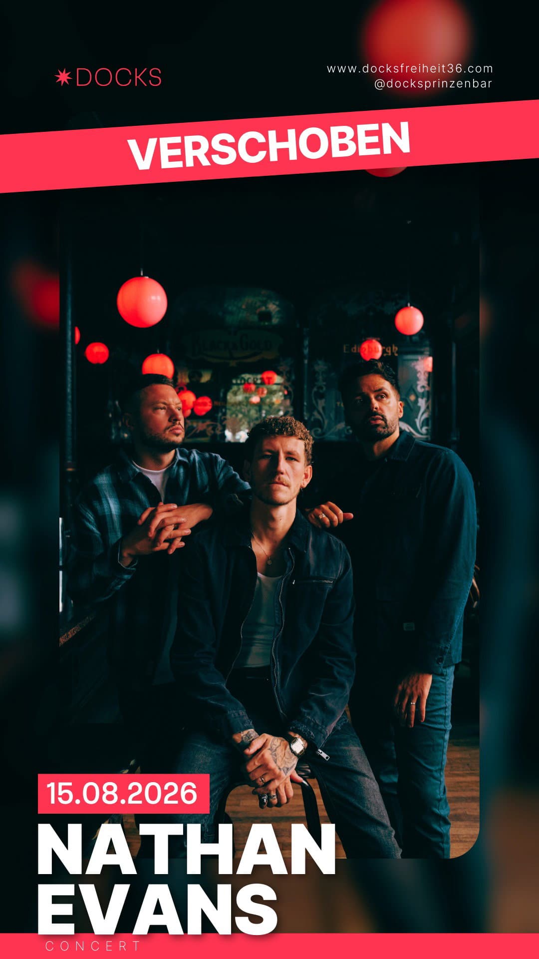Nathan Evans & The Saint Phnx Band | Hamburg event cover
