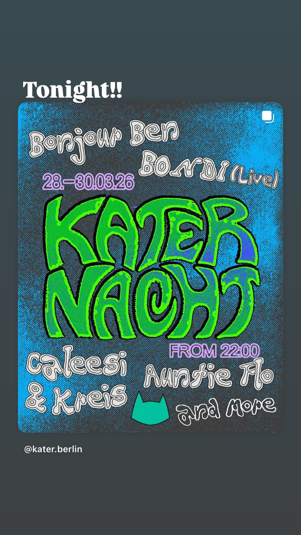 KATER NACHT event cover
