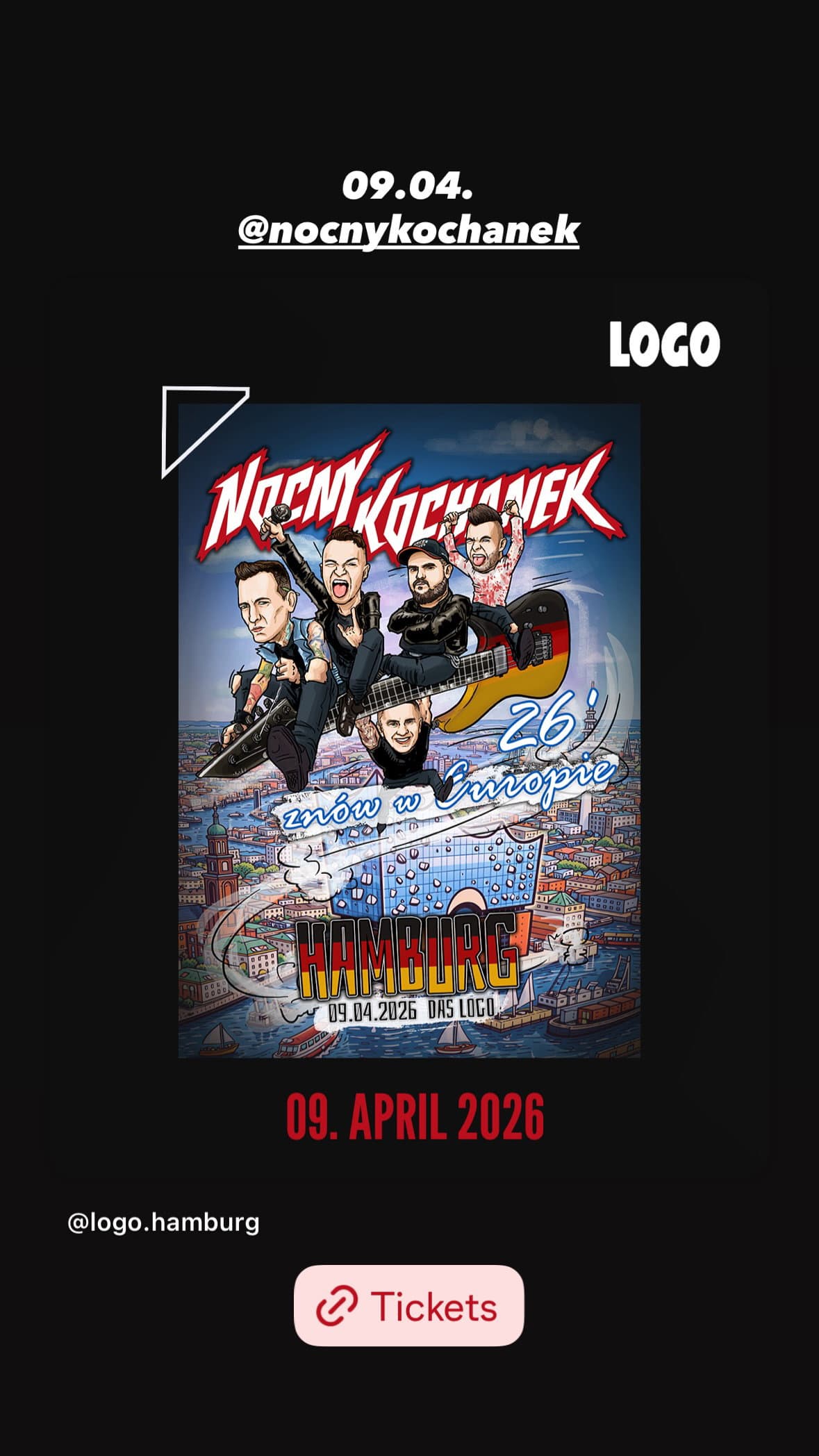 NOCNY KOCHANEK W HAMBURGU // DAS LOGO + OVER THE UNDER event cover