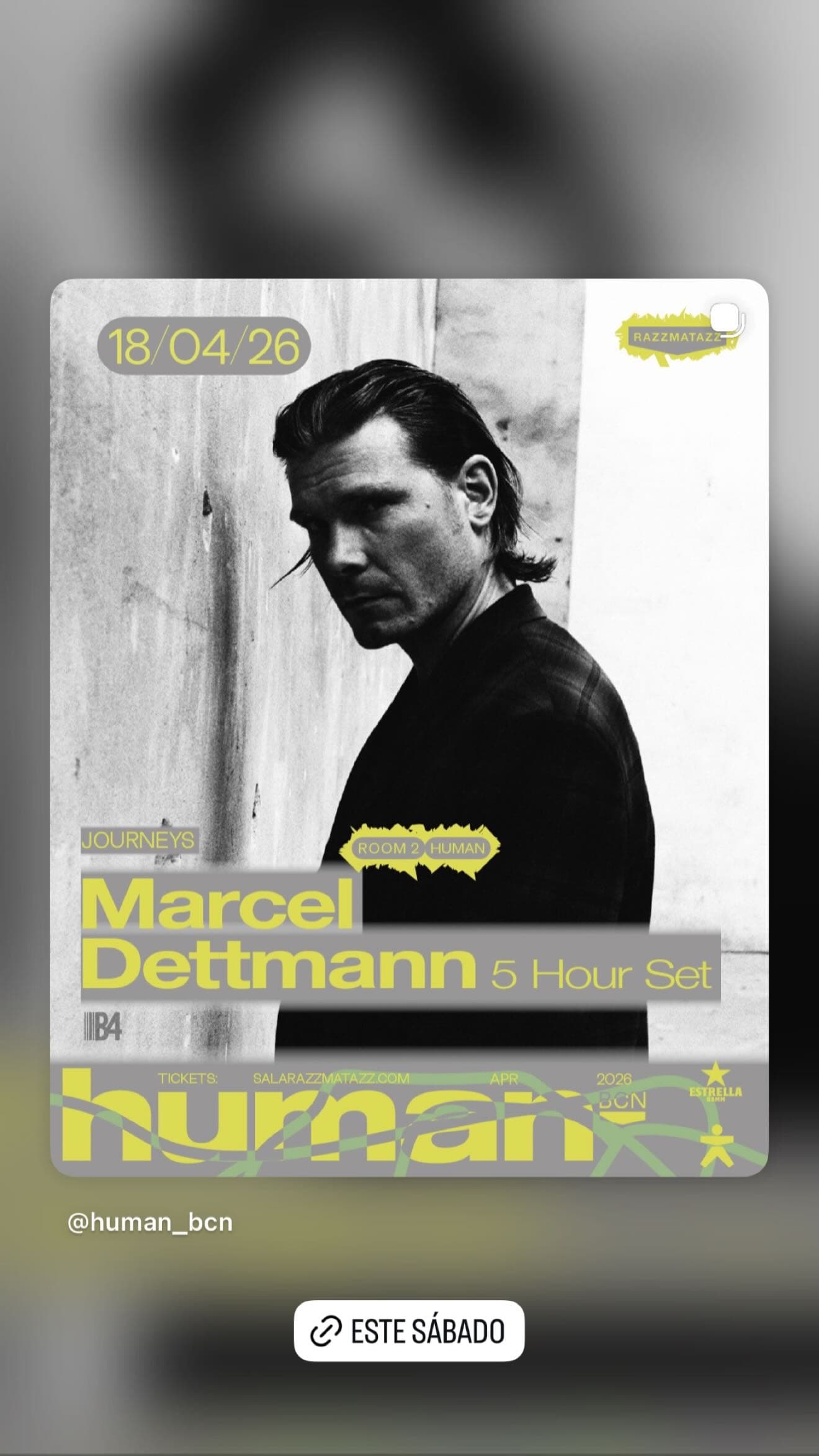 Marcel Dettmann 5 Hour Set event cover