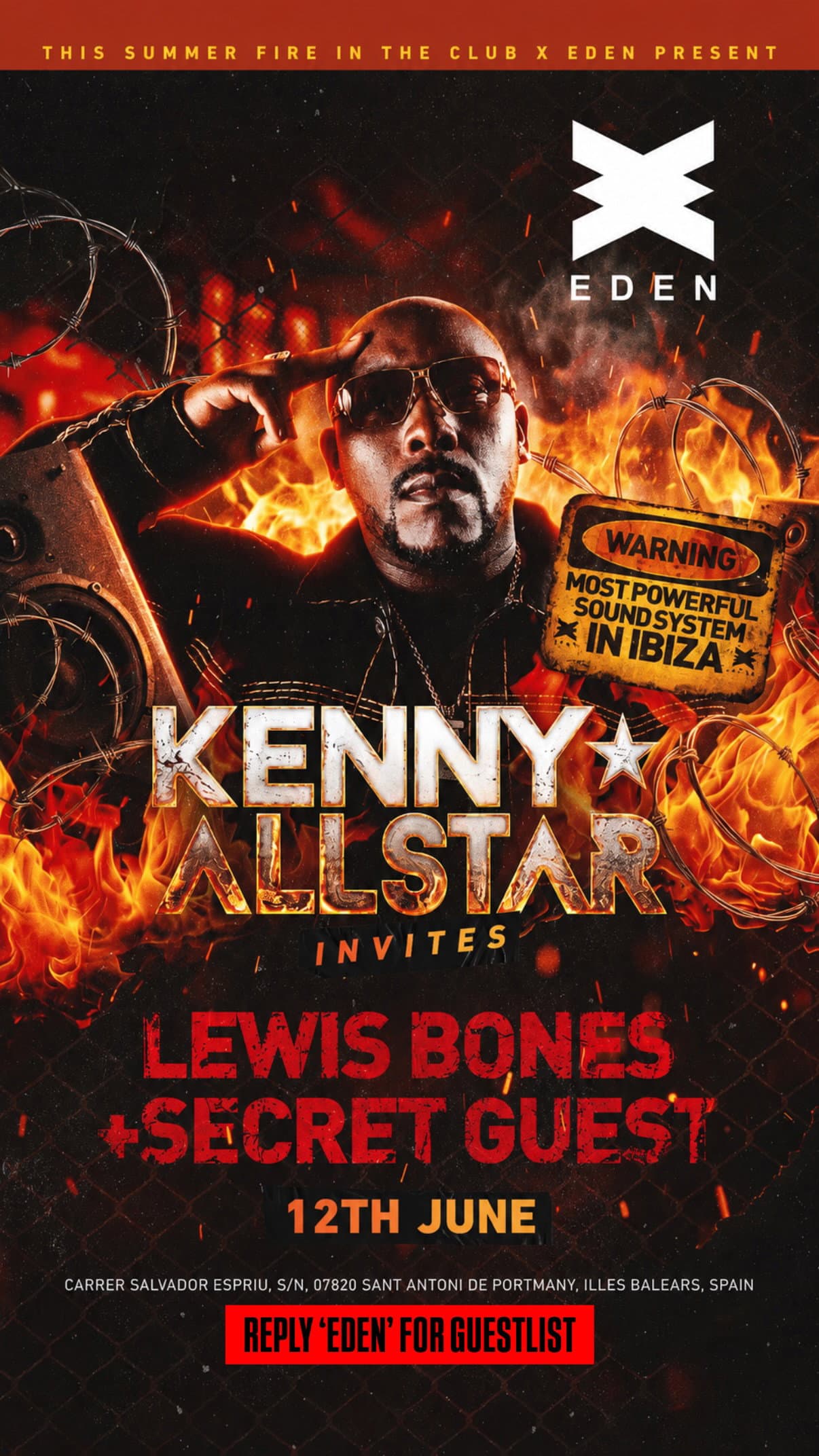 Kenny Allstar Invites Lewis Bones + Secret Guest event cover