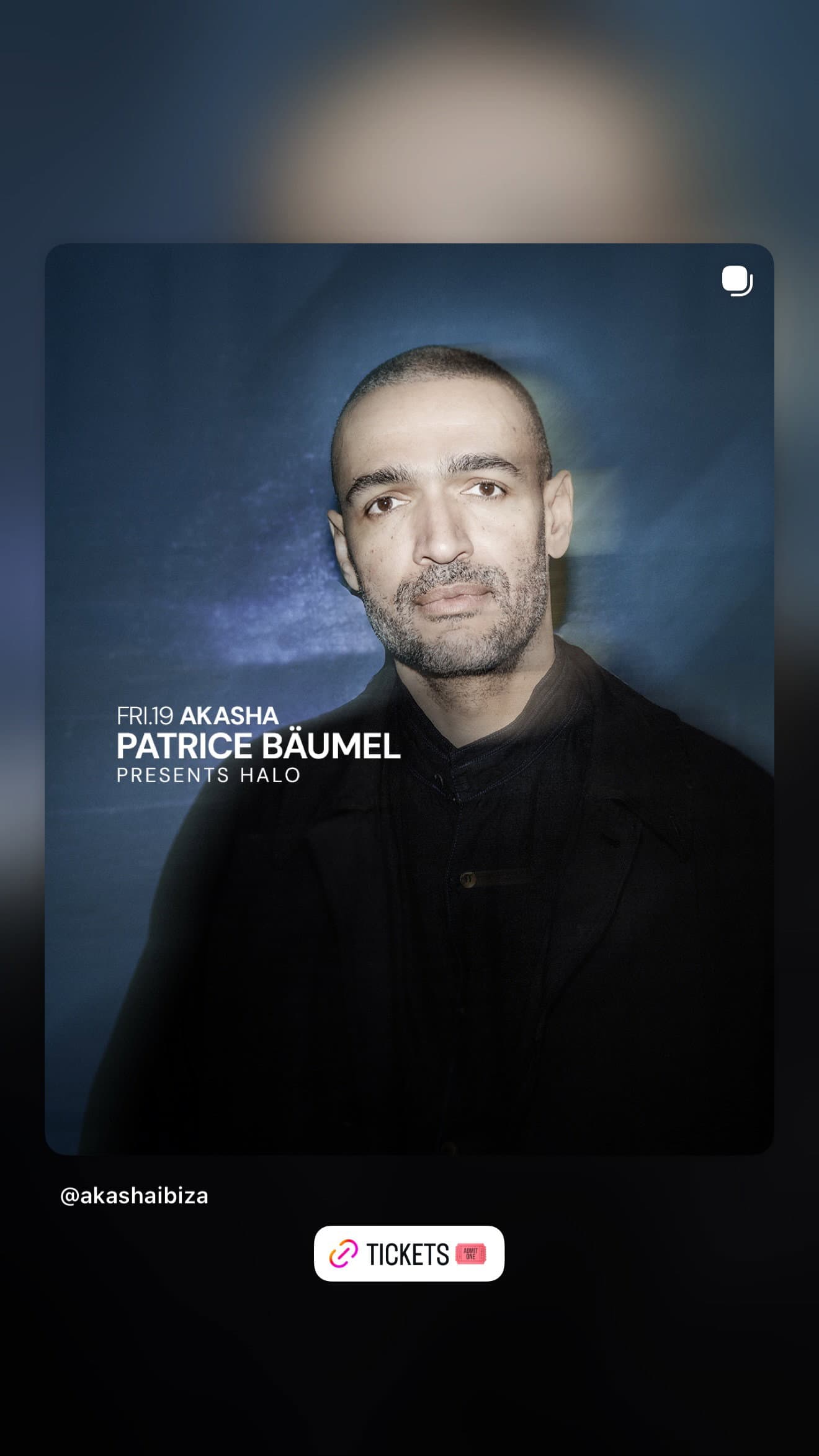 Patrice Bäumel presents HALO event cover