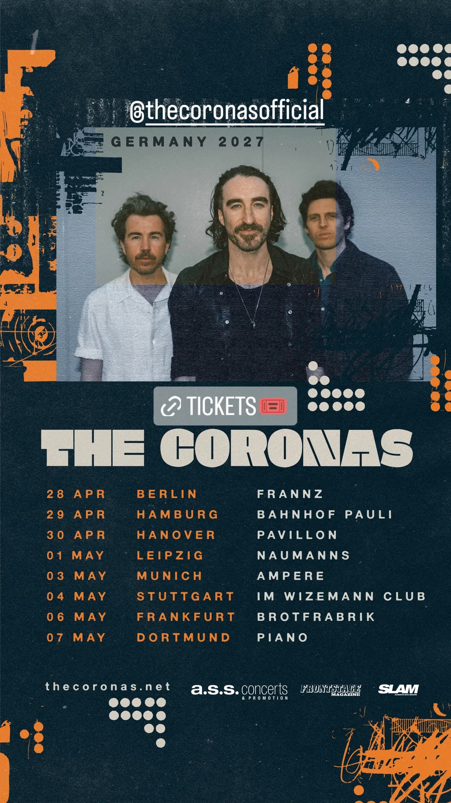 The Coronas event cover