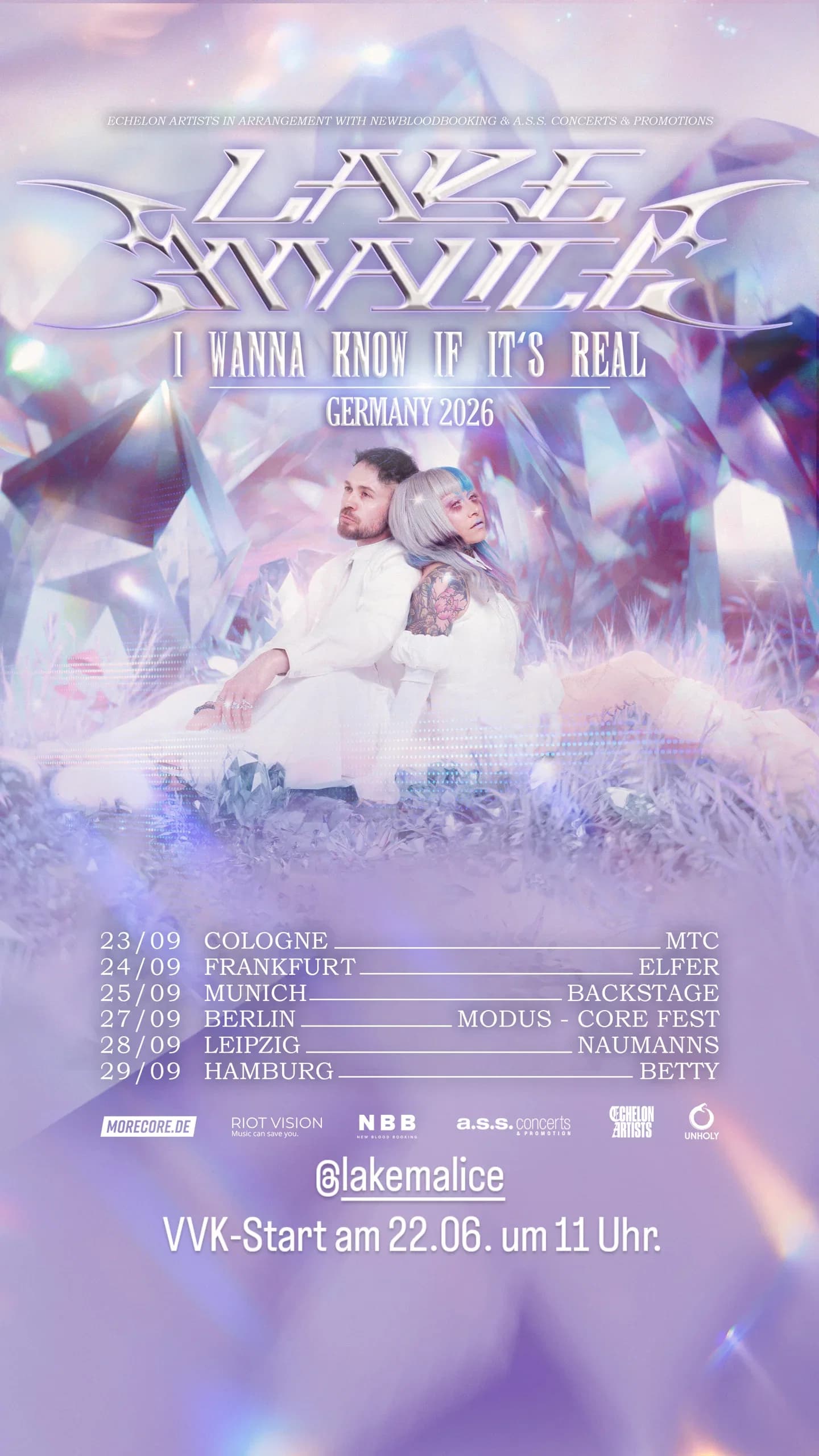 Lake Malice - I Wanna Know If It's Real Tour event cover