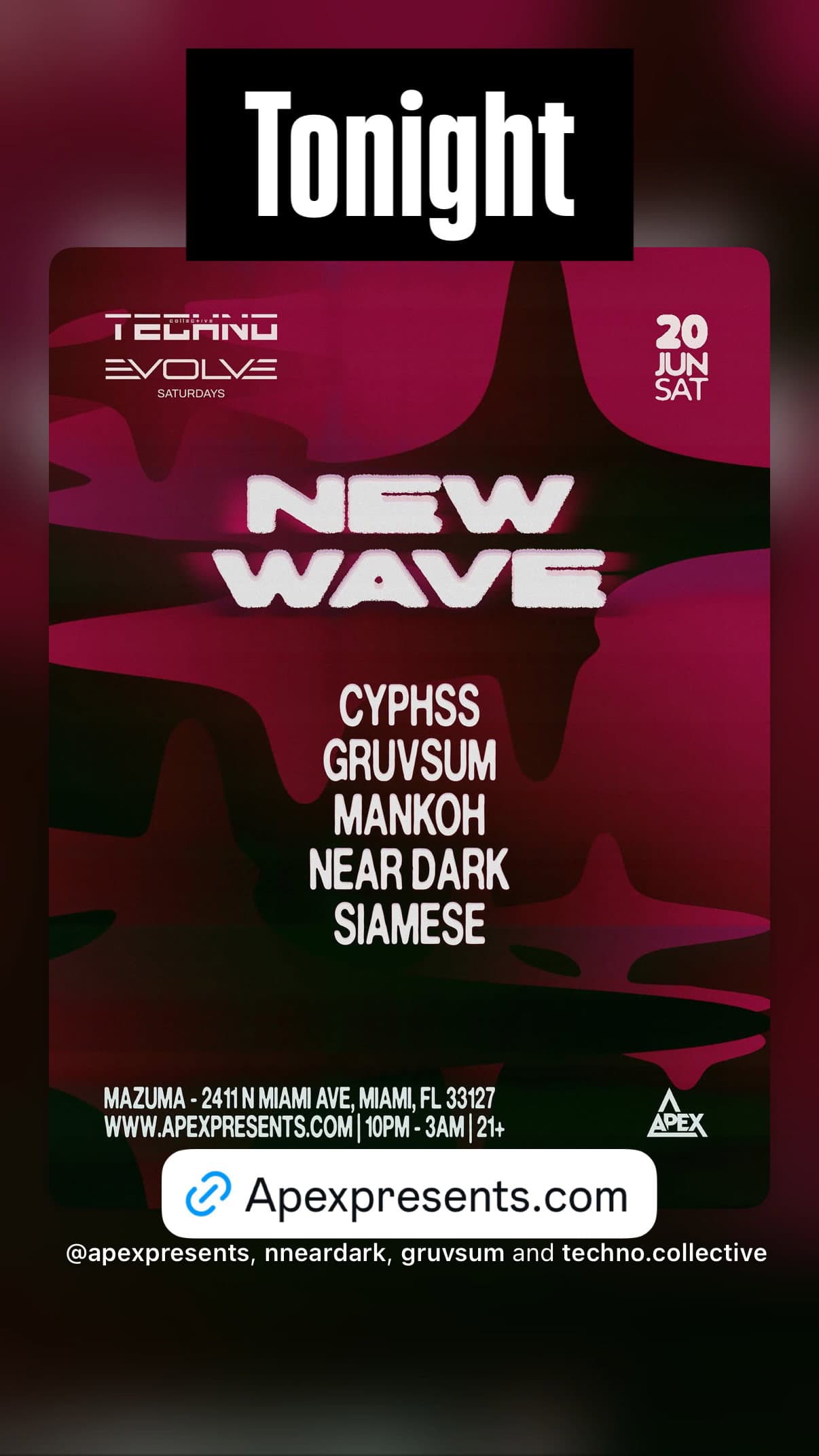 New Wave event cover
