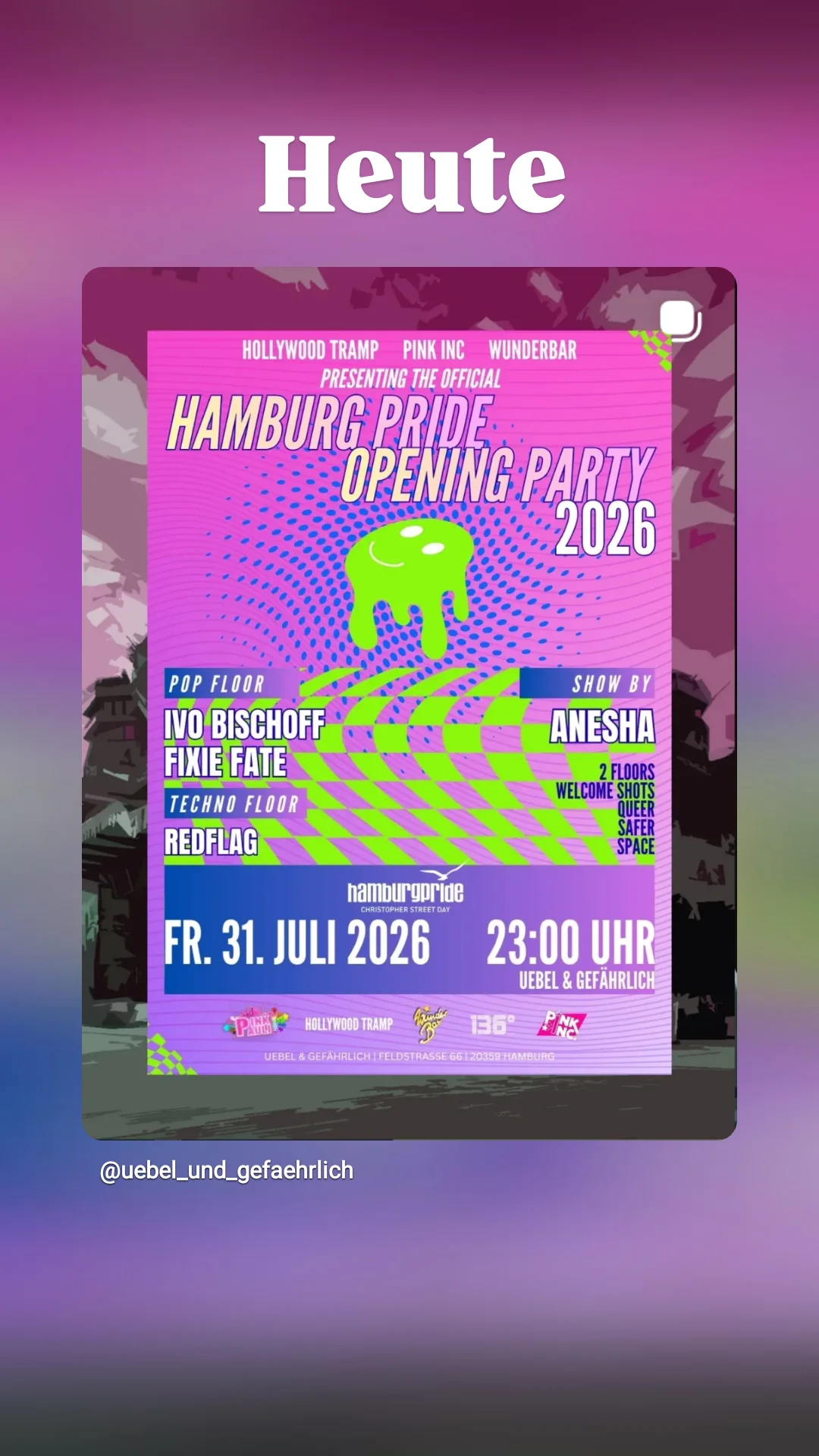 Hamburg Pride Opening Party event cover