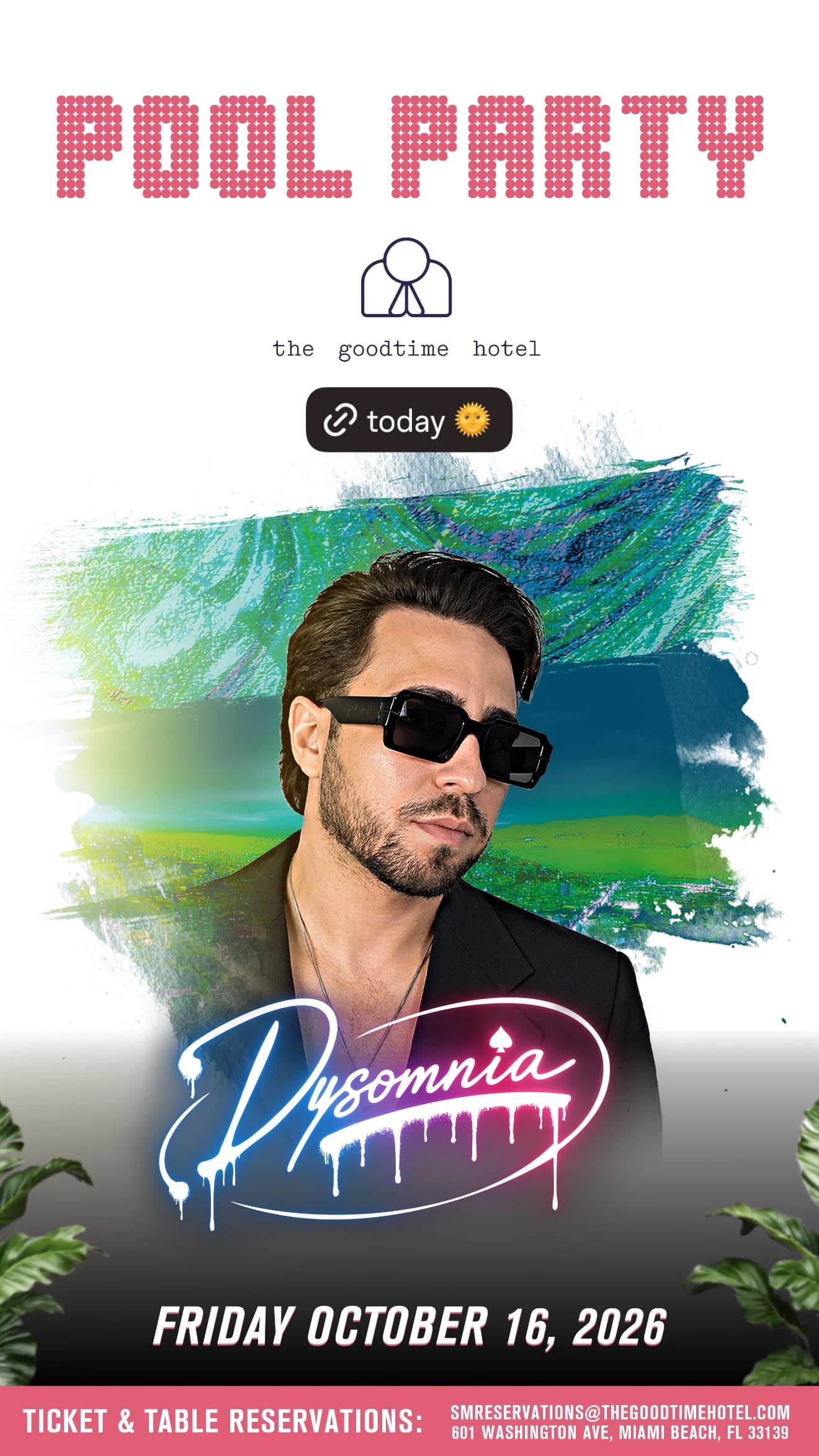 Dysomnia Pool Party event cover