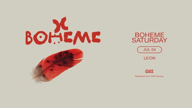 BOHEME event cover