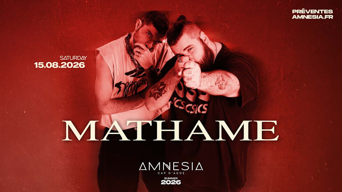 Mathame @ Amnesia event cover