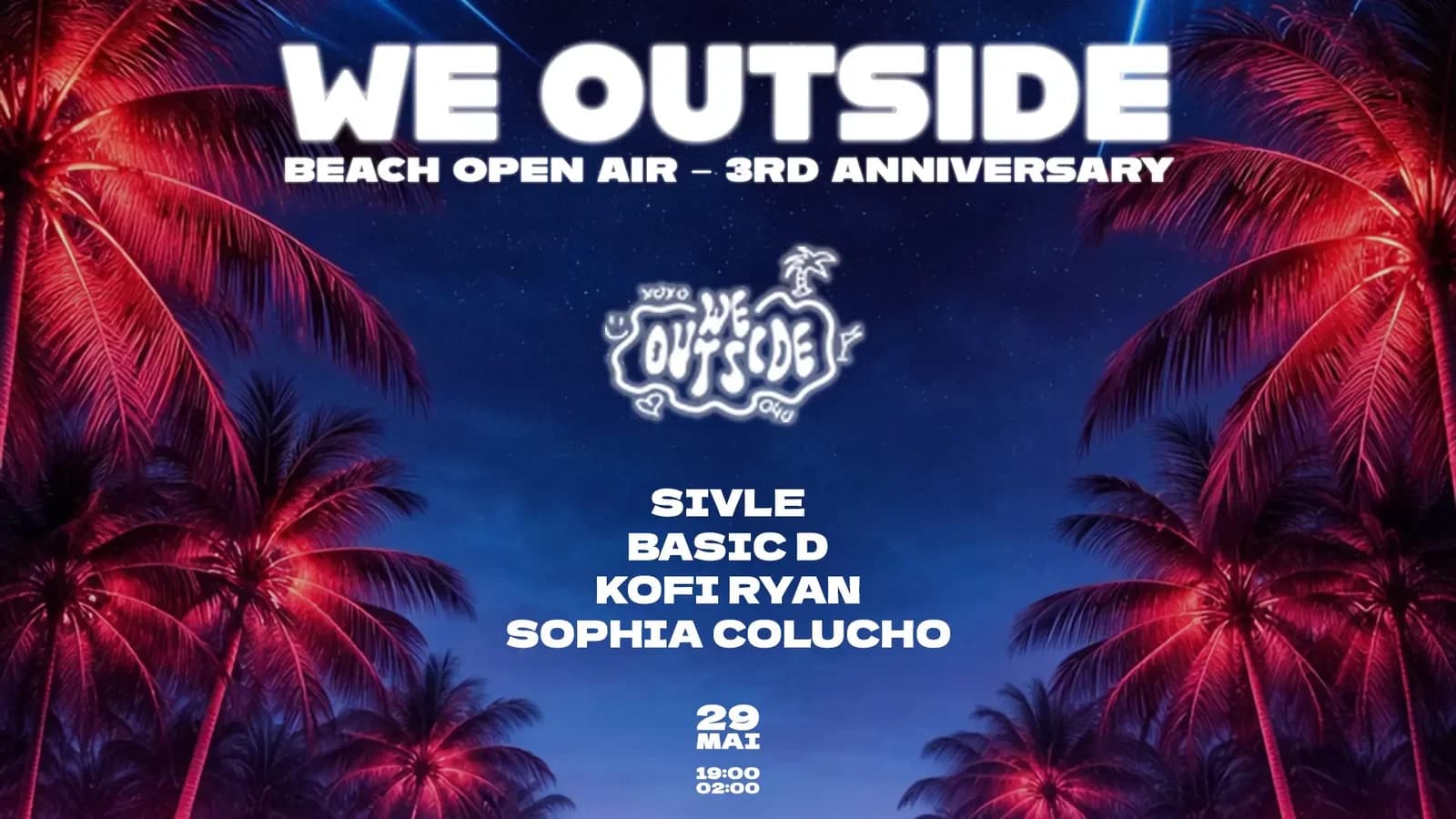 We Outside – Beach Open Air – 3Rd Anniversary event cover
