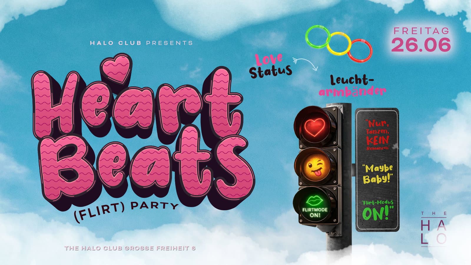 HEARTBEATS - Flirt Party event cover