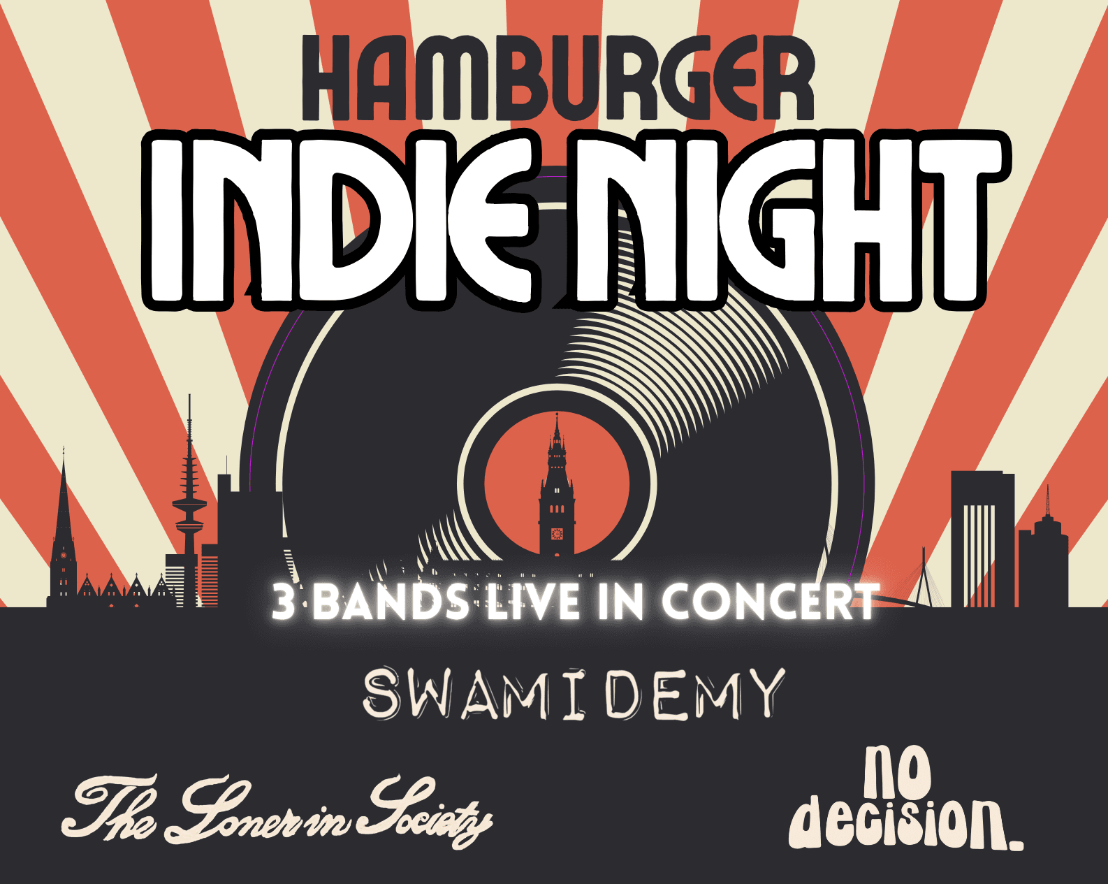 Hamburger Indie Night - The Loner in Society + Swamydemy + no decision. event cover