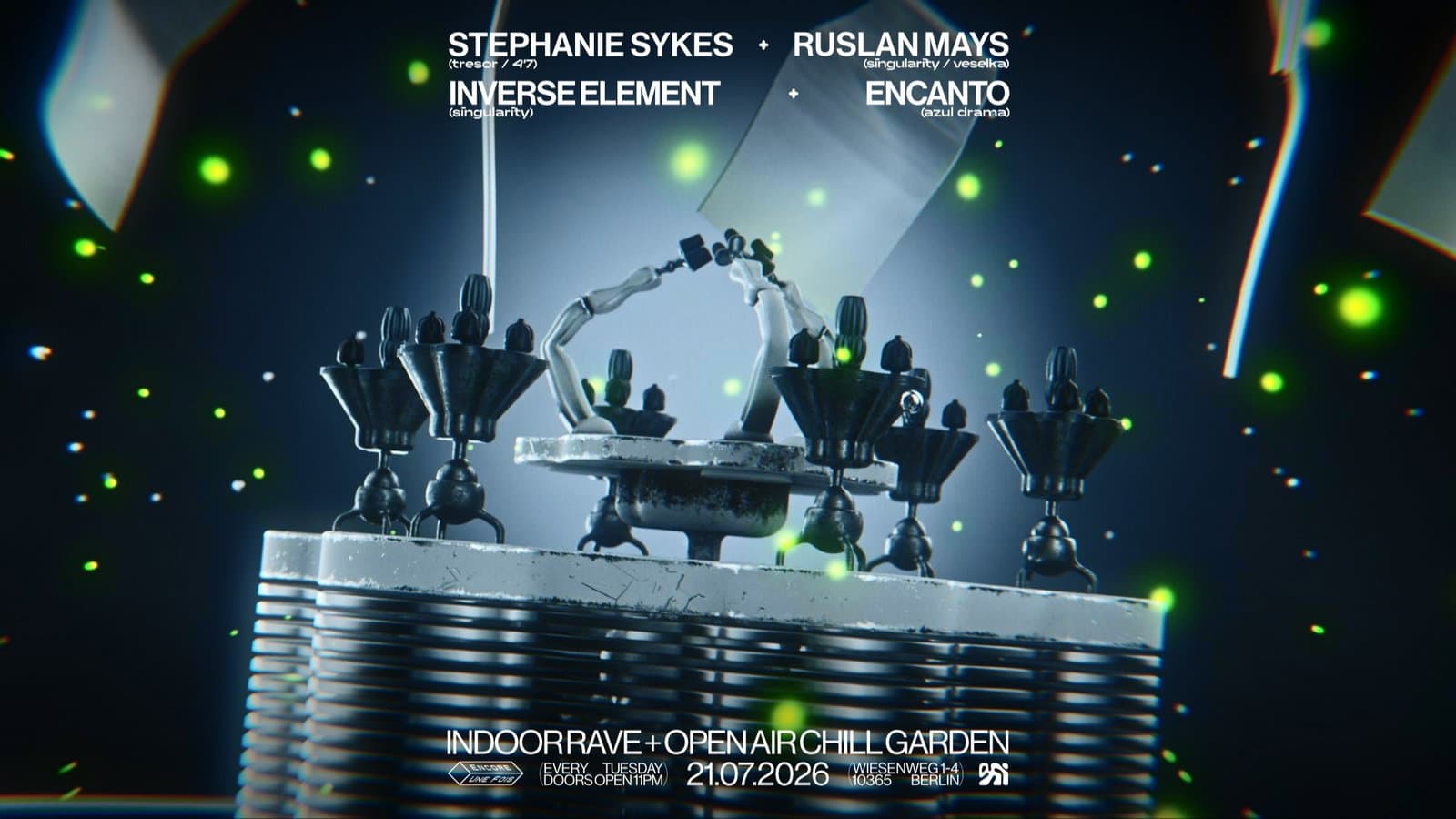 ✦encore.une.fois✦ / INDOOR RAVE + OPEN AIR CHILL GARDEN event cover