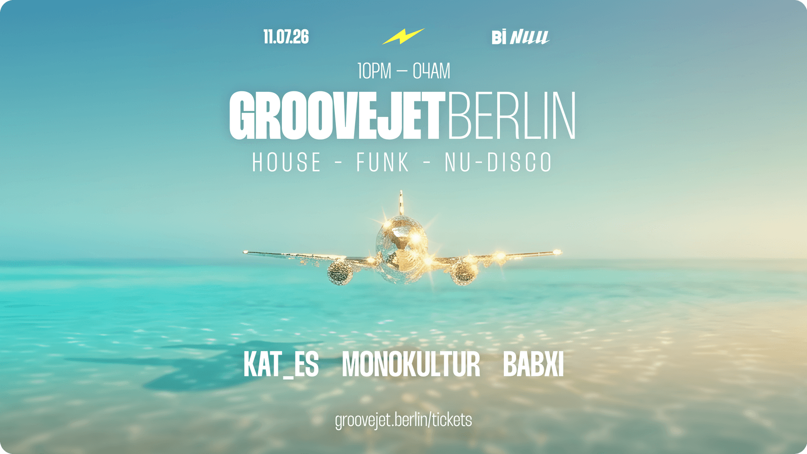 GrooveJet Berlin | Funky House & Nu-Disco Summer Vibes event cover