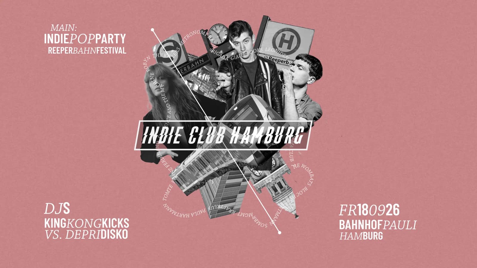 Indie Club Hamburg • Reeperbahn Festival Special • Bahnhof Pauli Hamburg event cover