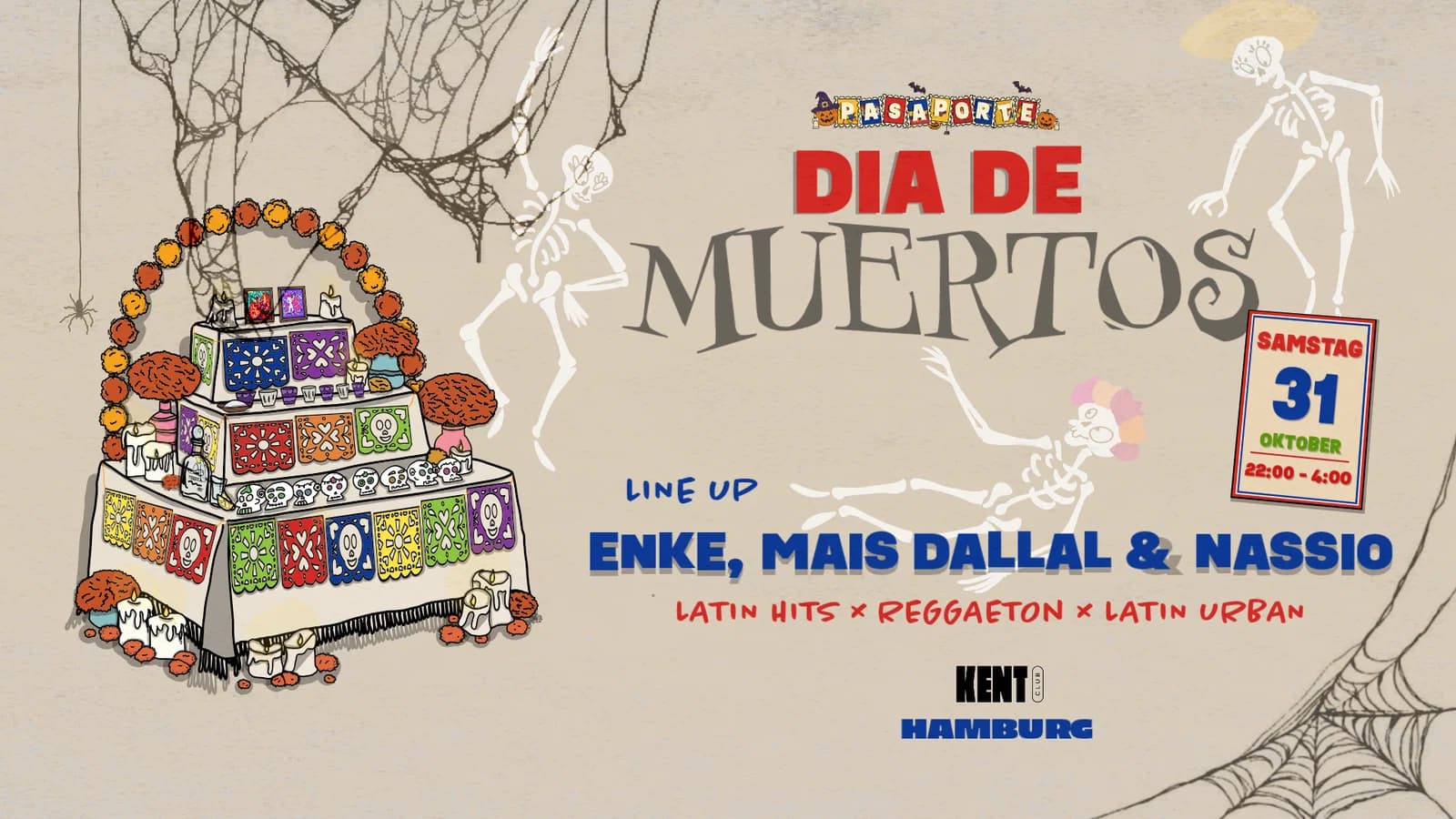 PASAPORTE - DIA DE MUERTOS | HALLOWEEN event cover