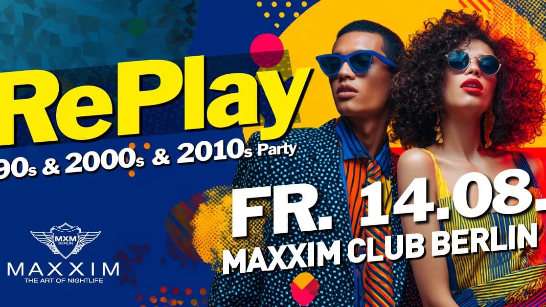 RePlay - Back to the 90s, 2000s & 2010s Party! event cover