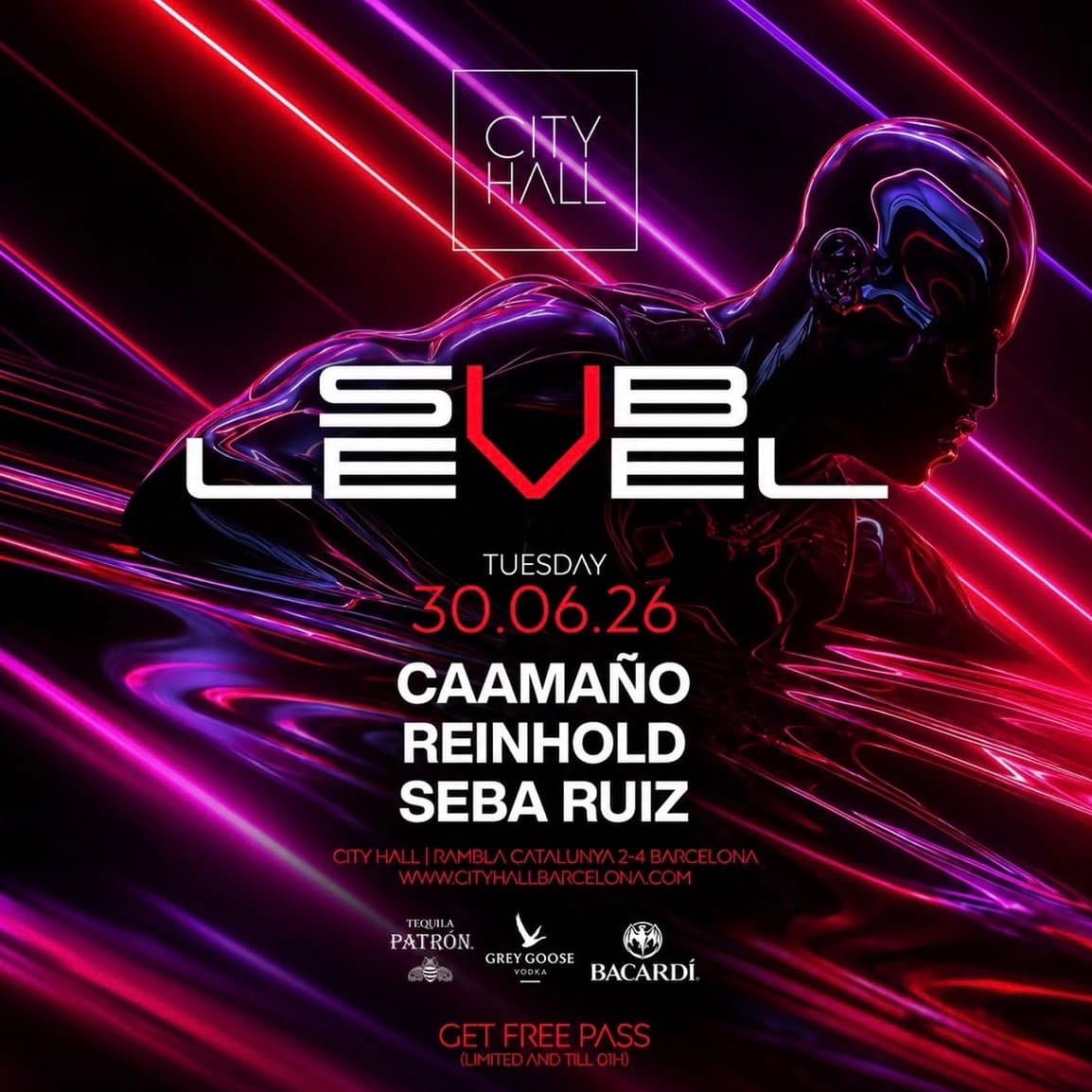 City Hall pres. SUBLEVEL - Tuesday I Guest List event cover