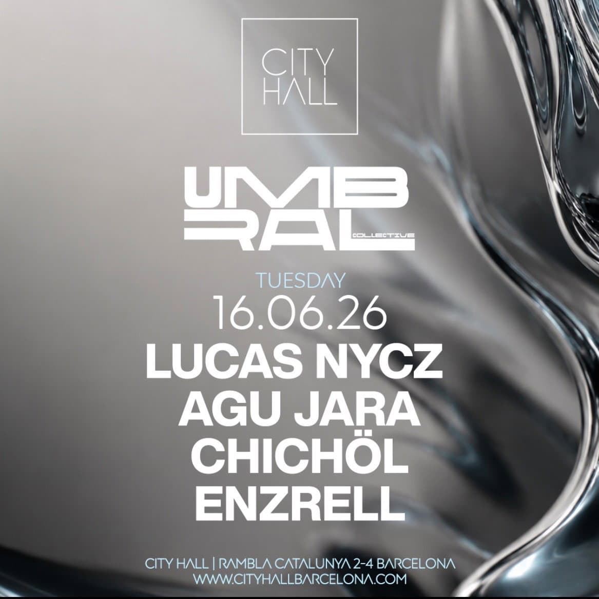 City Hall pres. UMBRAL Collective I Free Entry event cover