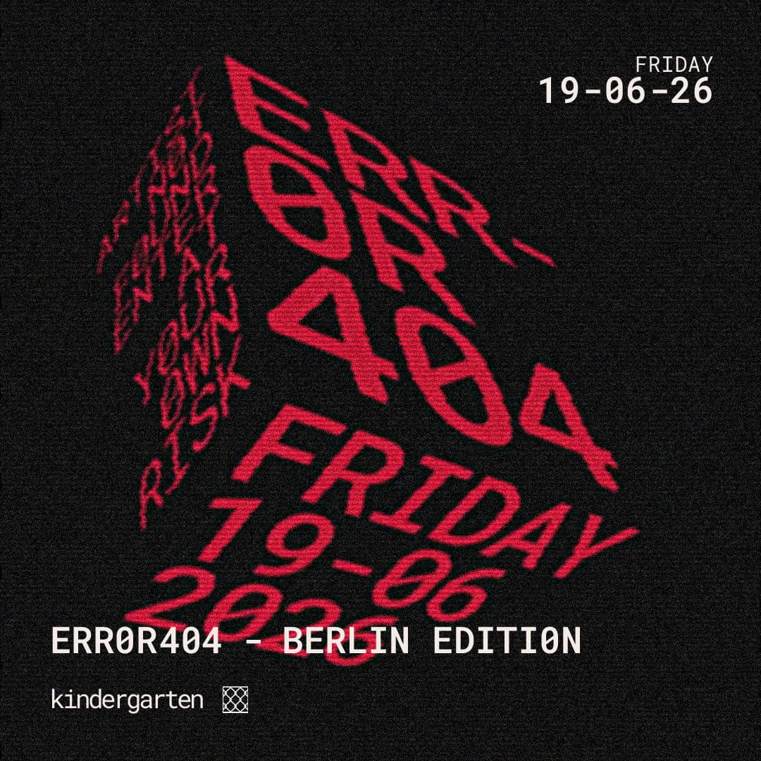 Error404 - Berlin Edition event cover