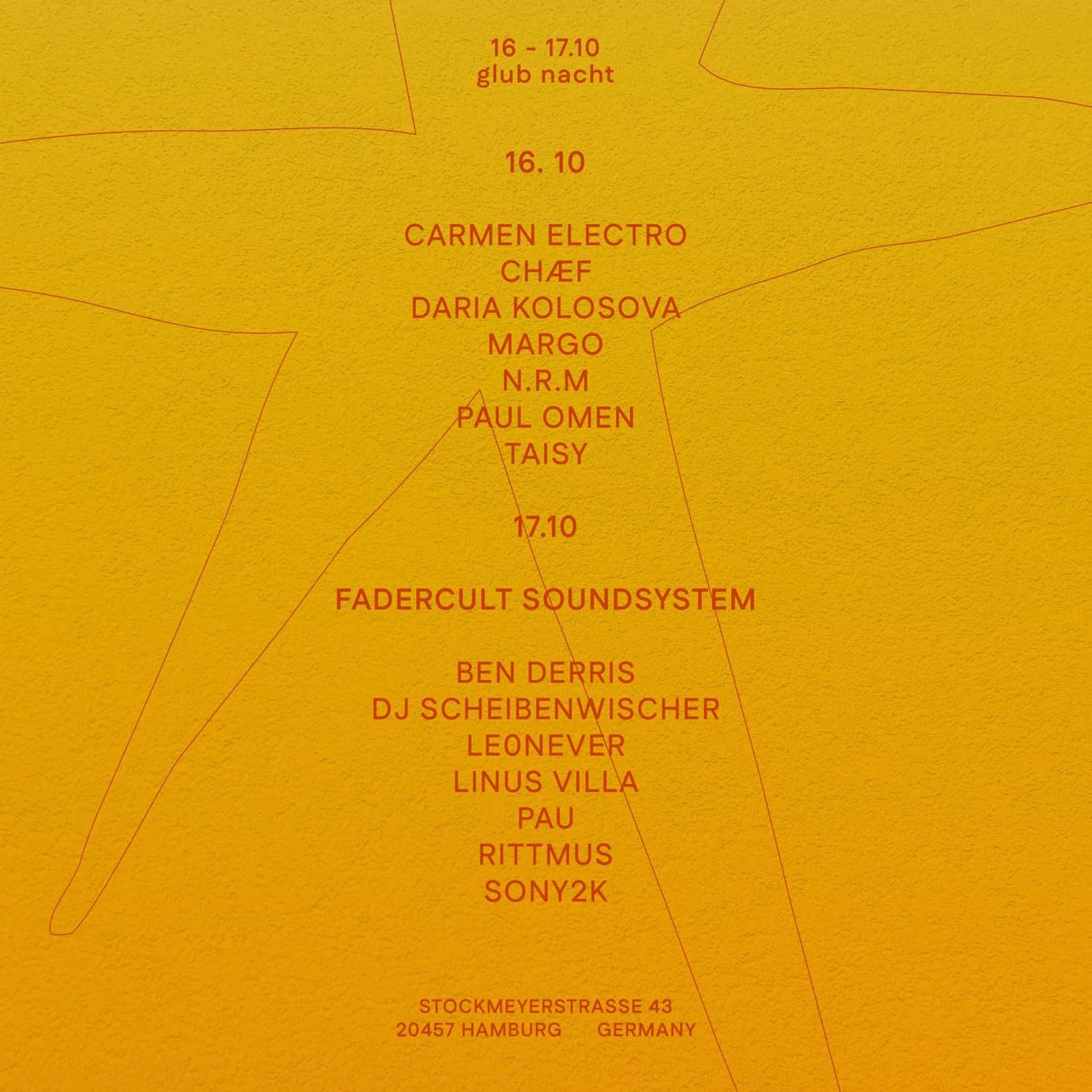 glimmer glub nacht w/ Daria Kolosova & Carmen Electro event cover