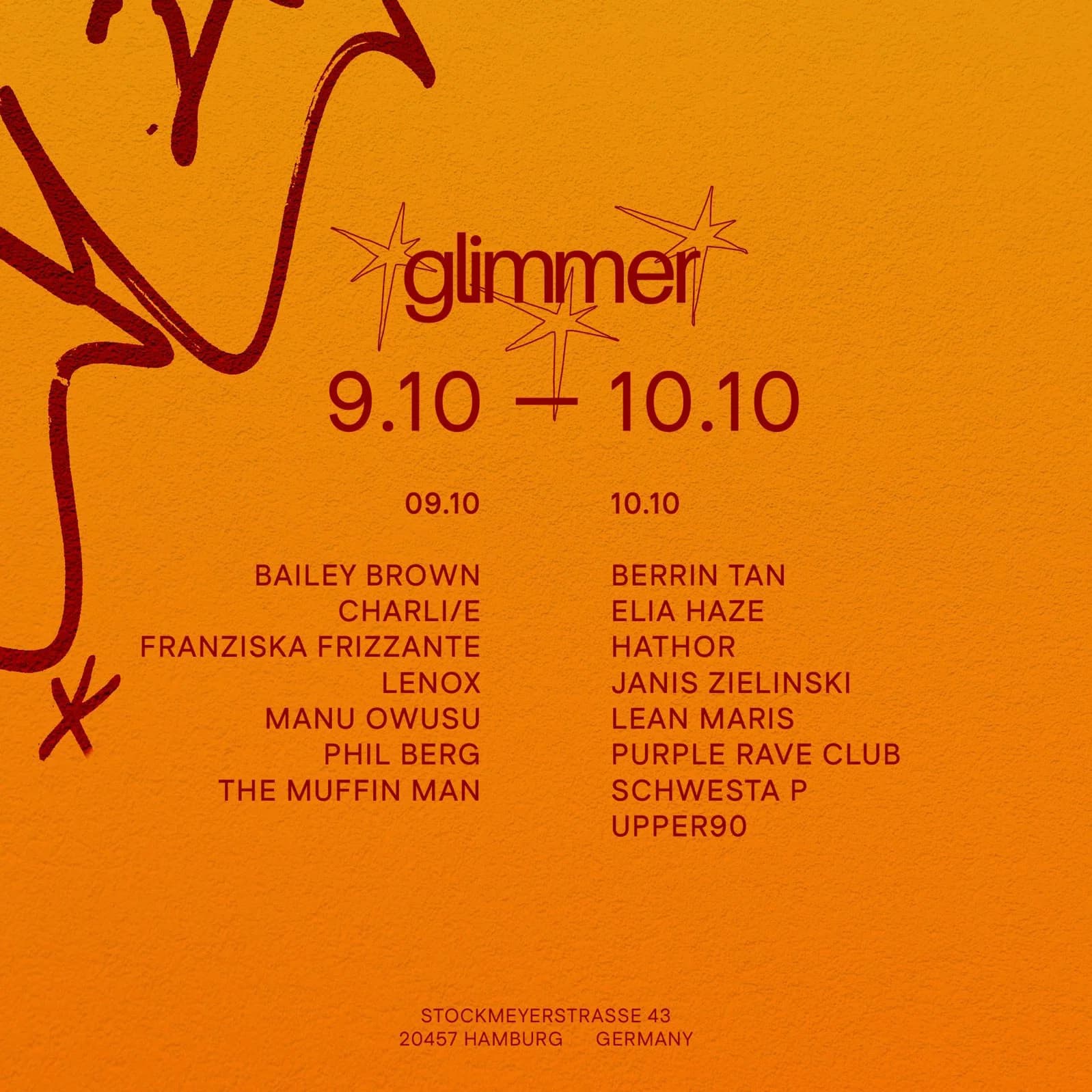 glimmer glub nacht w/ Phil Berg & The Muffin Man event cover
