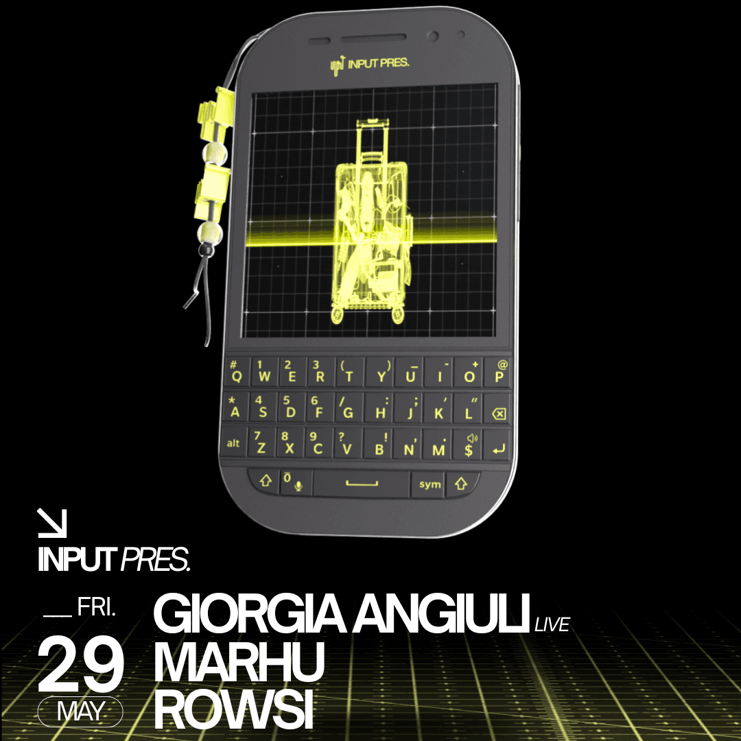 INPUT pres. GIORGIA ANGIULI event cover
