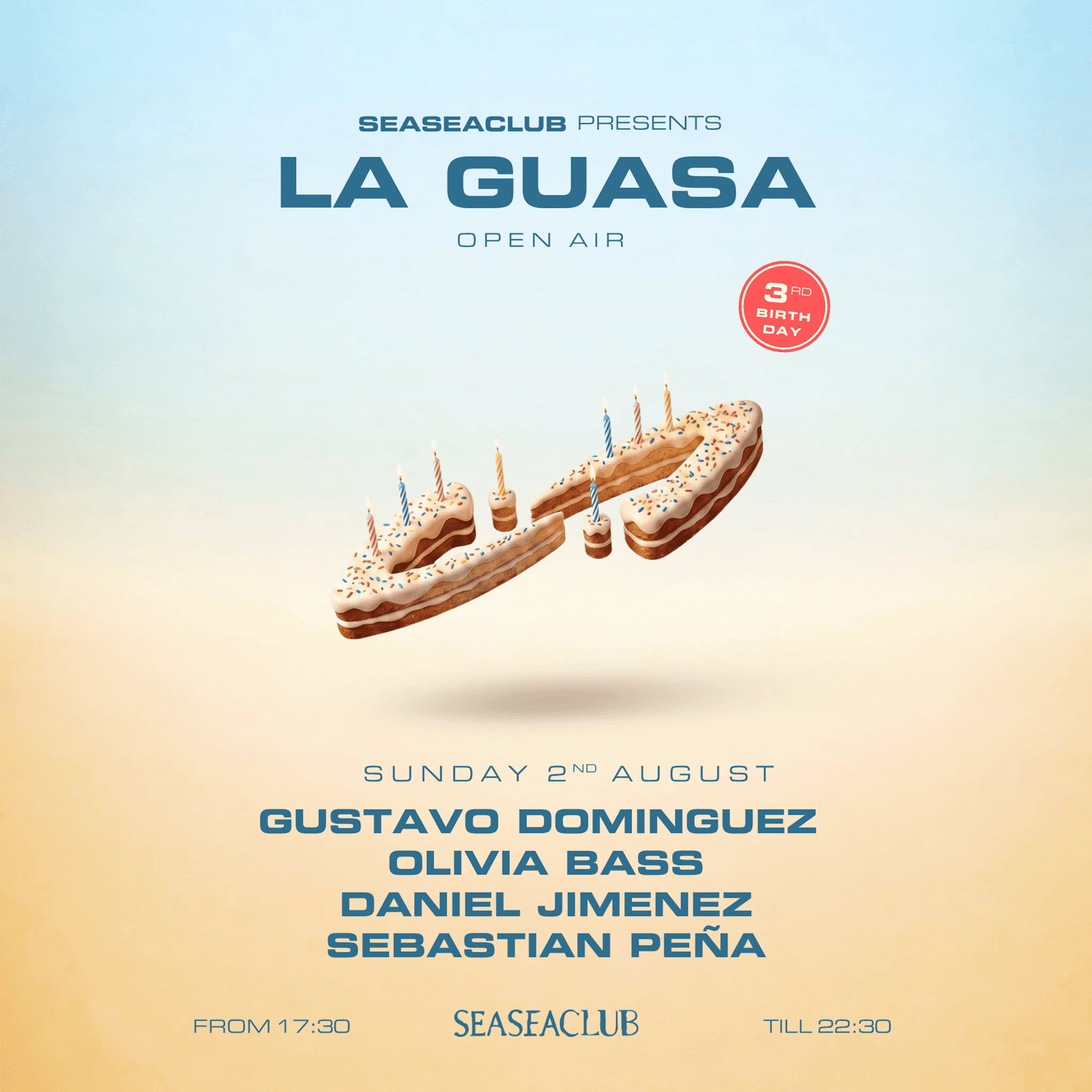 LA GUASA pres. GUSTAVO DOMÍNGUEZ (OPEN AIR + afterparty) event cover