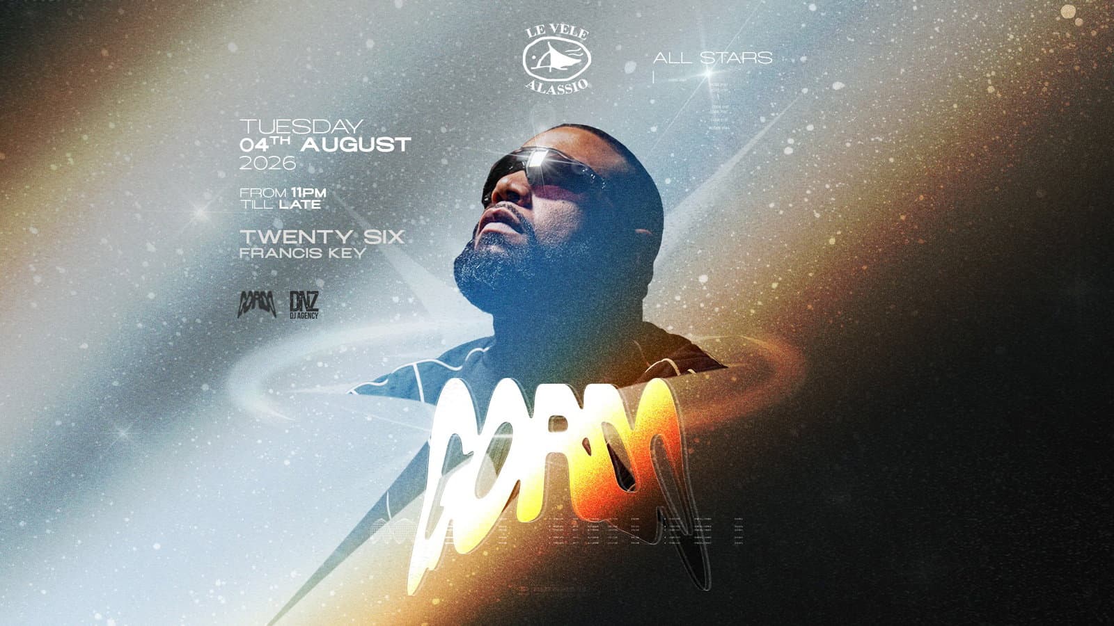 Le Vele Alassio All Stars presents Gordo - Tuesday, 4th August 2026 event cover